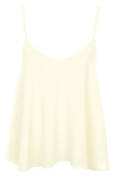 Topshop Rouleau Swing Camisole In Yellow