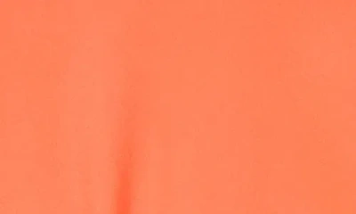 Chaus Solid Ruched Knit Top In Orange