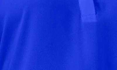 Chaus Split Neck Georgette Blouse In Blue