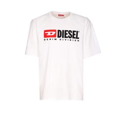 Diesel Essentials Man T-shirt White Size L Cotton