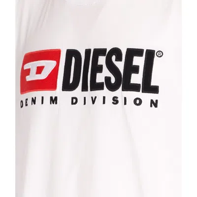 Diesel Essentials Man T-shirt White Size L Cotton