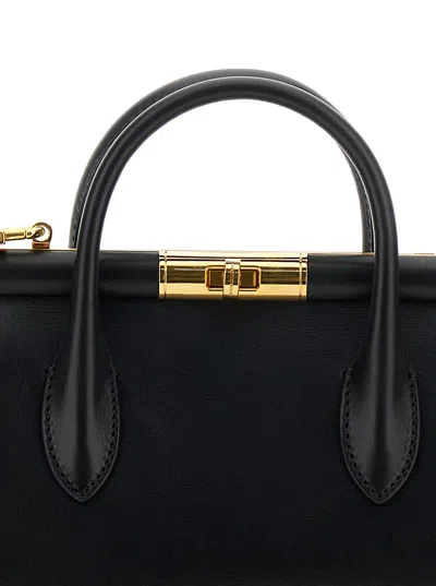 Dolce & Gabbana Women 'marlene Small 'black Handbag With Shoulder Strap And Logo Embossed On The Bac In Black