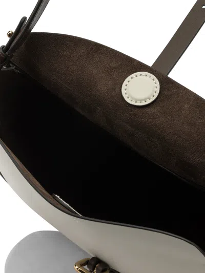 Etro Pony Buckled Crossbody Bag In White