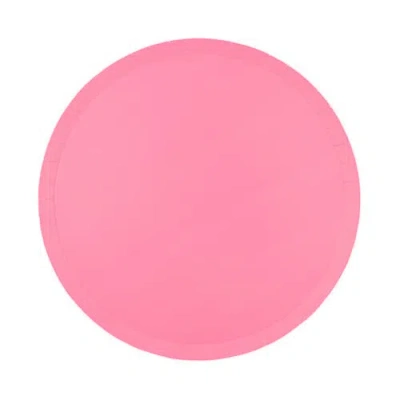 Jollity & Co Solid Color Dinner Plates In Pink