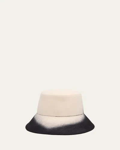 Eugenia Kim Ruby Wool Felt Asymmetric Bucket Hat In Brown