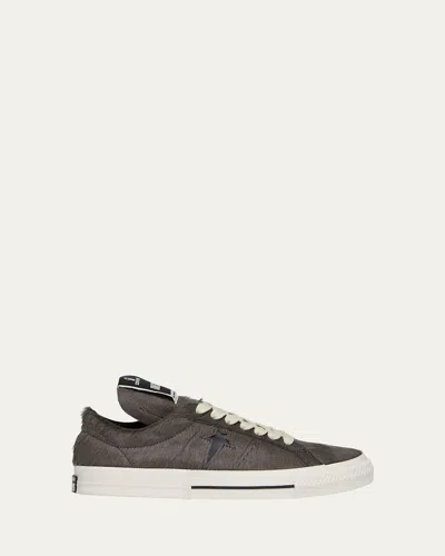 Drkshdw Rick Owens X Converse Men's Onestr Calf Hair Low-top Sneakers In Multi