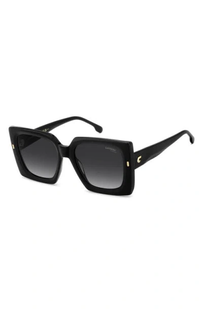 Carrera Eyewear 55mm Rectangular Sunglasses In Black