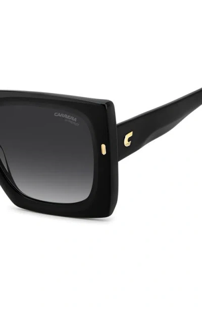 Carrera Eyewear 55mm Rectangular Sunglasses In Black