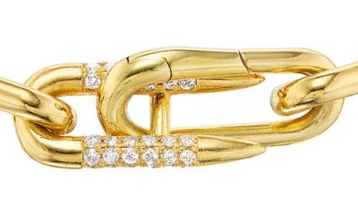 Uniform Object Heavy Metal Diamond Bracelet In Brown