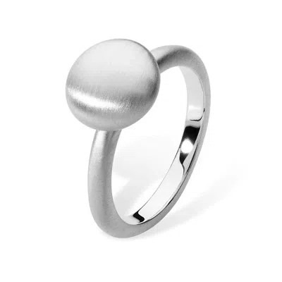 Lucy Quartermaine Women's Smartie Silver Satanized Ring In Metallic