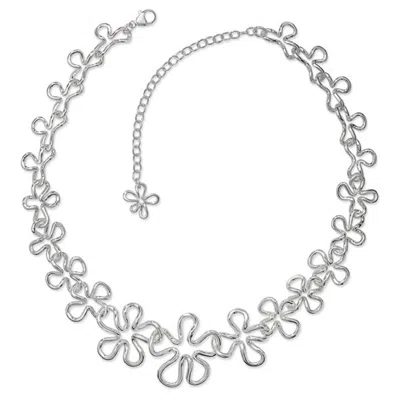 Lucy Quartermaine Women's Silver Open Splash Necklace In Metallic