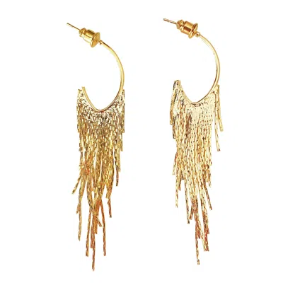 Smilla Brav Women's Gold Waterfall Earrings Sound In Gold