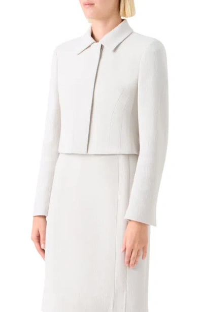 Akris Helios Short Jacket In White