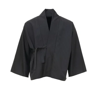 Moe Women's Grey / Blue Graphite/ Twilight Wool Jacket Reversible In Black