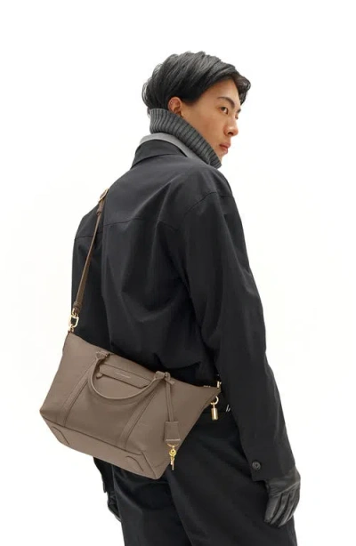 Maison De Sabre Maison De Sabré Small Leather Weekender Bag In Brown