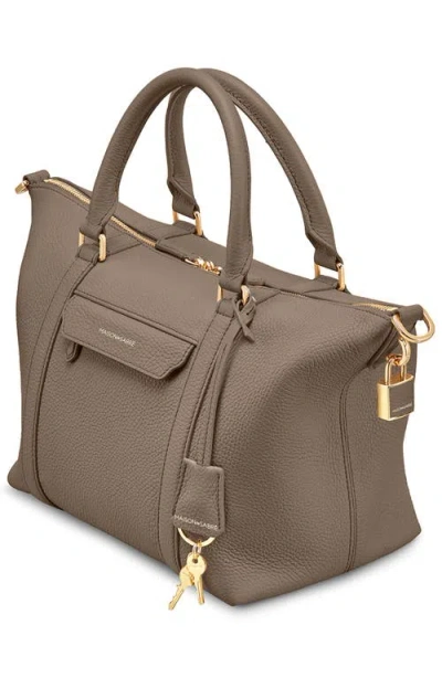 Maison De Sabre Maison De Sabré Small Leather Weekender Bag In Brown