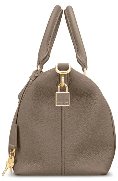 Maison De Sabre Maison De Sabré Small Leather Weekender Bag In Brown
