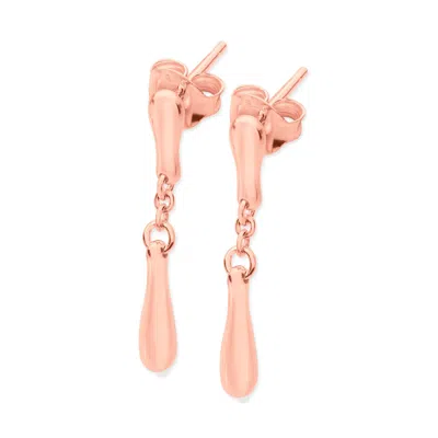 Lucy Quartermaine Women's Falling Drip Earrings In Rose Gold Vermeil In Gold