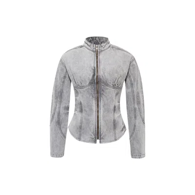 Cótier Denim Women's Grey Muse Jacket In Gray