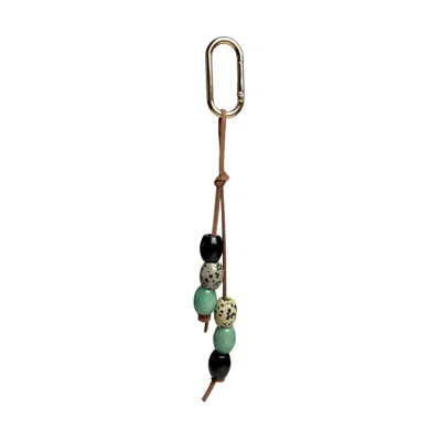 A Weathered Penny Women's Brown / Black / Green Dalmatian Bag Charm In Multi