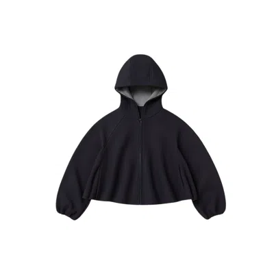 Yorstruly Women's Blue Merina Cropped Sweatshirt In Black