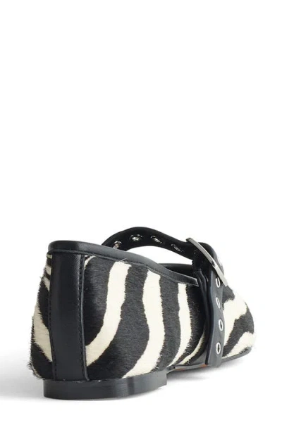 Madewell Emilie Zebra Print Genuine Calf Hair Mary Jane