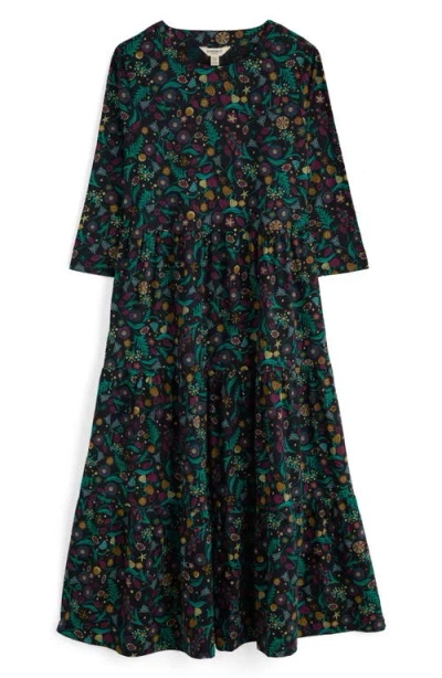 Seasalt Cornwall Line Strokes Floral Print Dress In Multi
