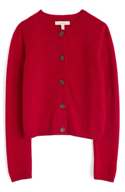 Seasalt Cornwall Tern Tide Merino Wool Blend Cardigan In Red