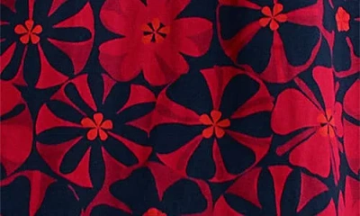 Seasalt Cornwall Veronica Print Stretch Organic Cotton Jersey Midi Dress In Multi