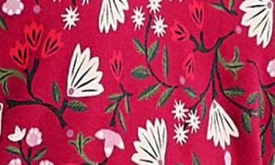 Seasalt Cornwall Nancy Floral Print Organic Cotton Blend Maxi Dress In Pink