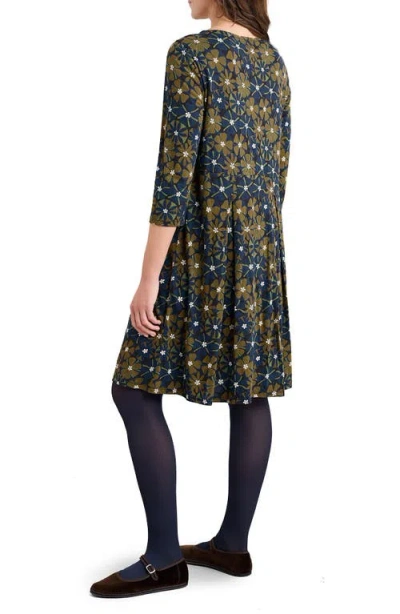 Seasalt Cornwall Witch Hazel Floral Jersey Dress In Multi