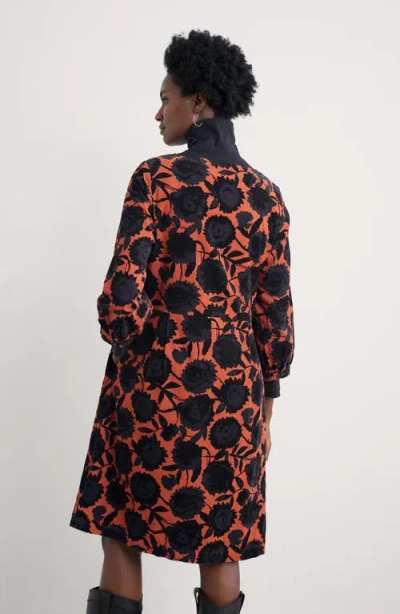 Seasalt Cornwall Herb Garden Floral Corduroy Dress In Multi