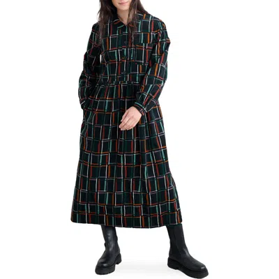 Seasalt Cornwall Rosina Long Sleeve Midi Dress In Black