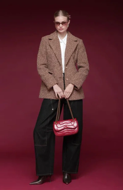 Avec Les Filles Bouclé Blazer In Brown