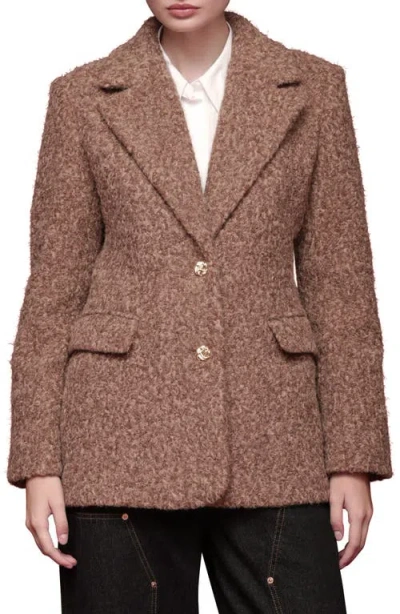 Avec Les Filles Bouclé Blazer In Brown