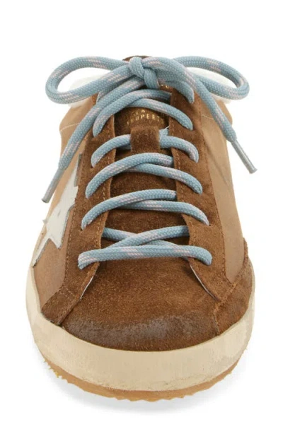 Golden Goose Super-star Faux Shearling Lined Mule Sneaker In Brown