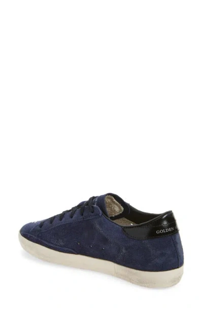 Golden Goose Super-star Low Top Sneaker In Blue