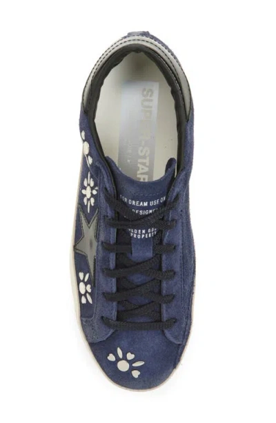 Golden Goose Super-star Low Top Sneaker In Blue