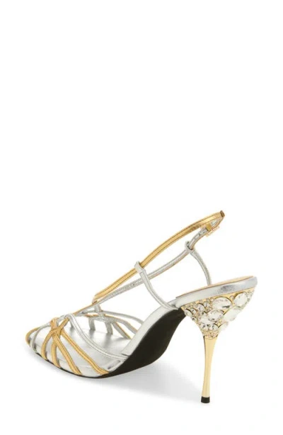 Jeffrey Campbell Epiphany Slingback Sandal In Silver