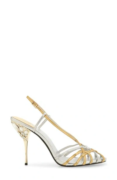 Jeffrey Campbell Epiphany Slingback Sandal In Silver