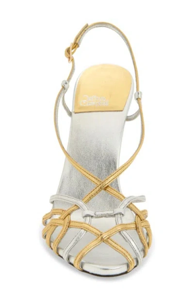 Jeffrey Campbell Epiphany Slingback Sandal In Silver