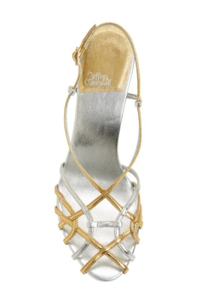 Jeffrey Campbell Epiphany Slingback Sandal In Silver