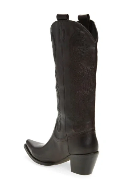 Jeffrey Campbell Rancher Knee High Western Boot In Black