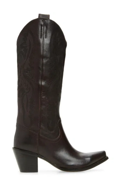 Jeffrey Campbell Rancher Knee High Western Boot In Black