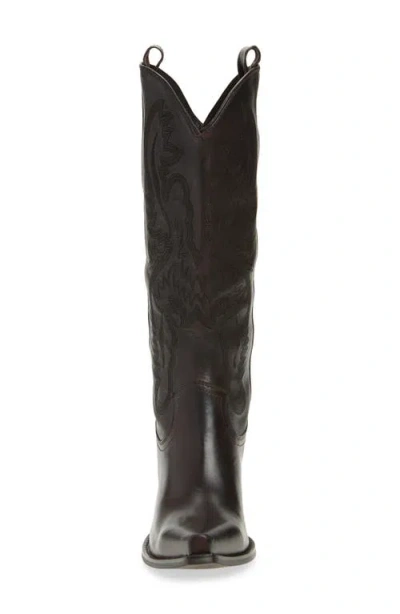 Jeffrey Campbell Rancher Knee High Western Boot In Black