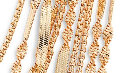 Open Edit Layered Chain Necklace In Gold