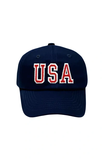 Bits & Bows Usa Twill Baseball Hat In Black