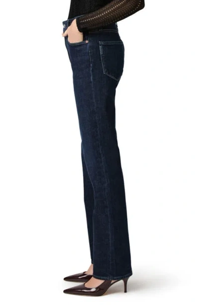 Paige Stevie High Waist Straight Leg Jeans In Blue