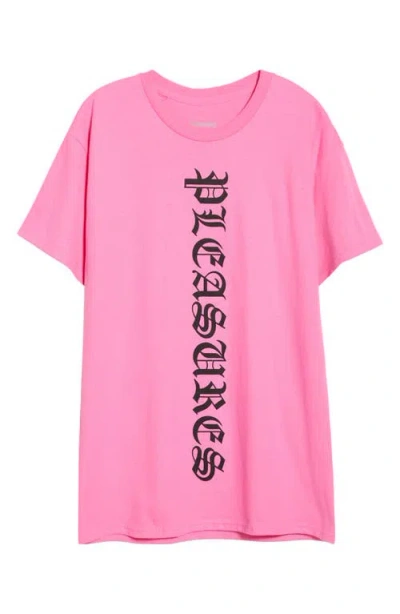 Pleasures Knight Graphic T-shirt In Pink
