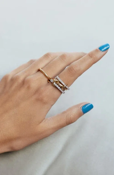 Spinelli Kilcollin Halley Linked Diamond Ring In Gold